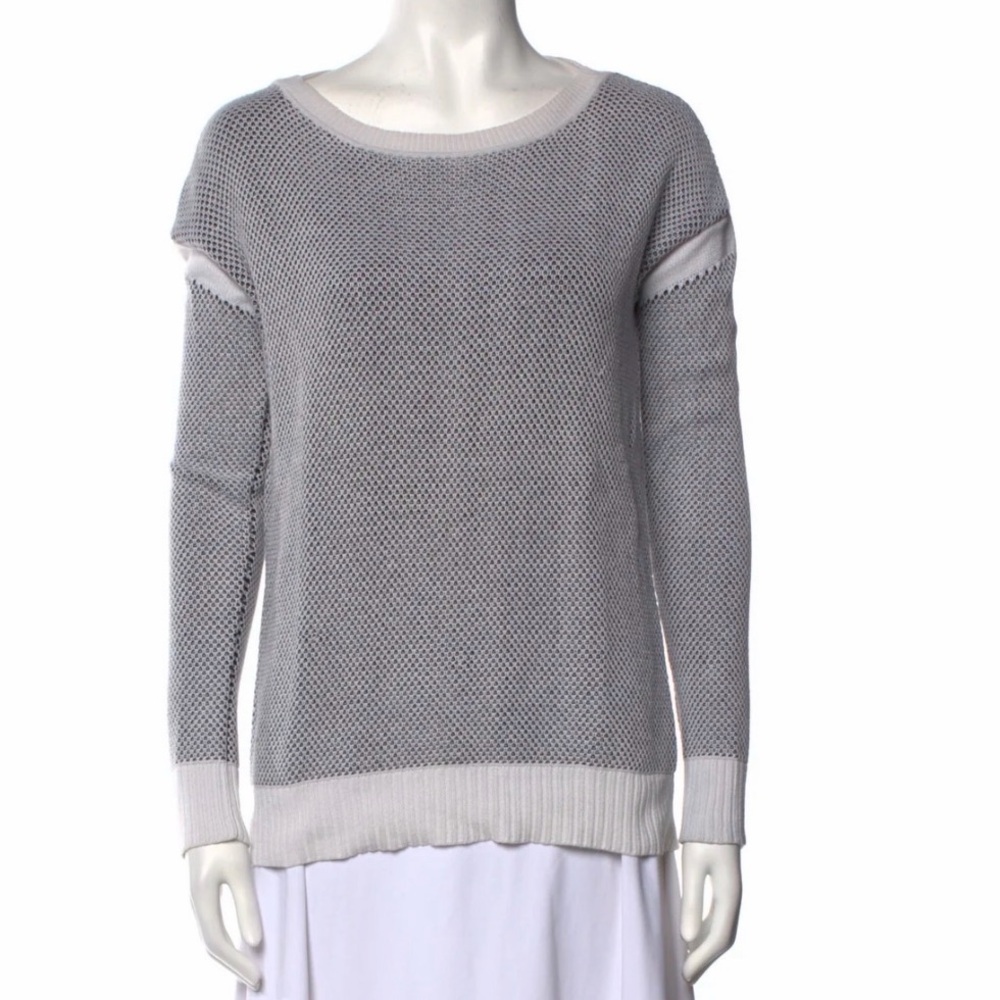 Vince Light Gray Women's Crew Neck Sweater